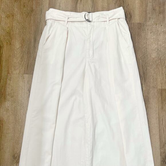 Abercrombie‎ & Fitch Women's Cream Tailored Wide Leg Pant Size Medium - Picture 3 of 10